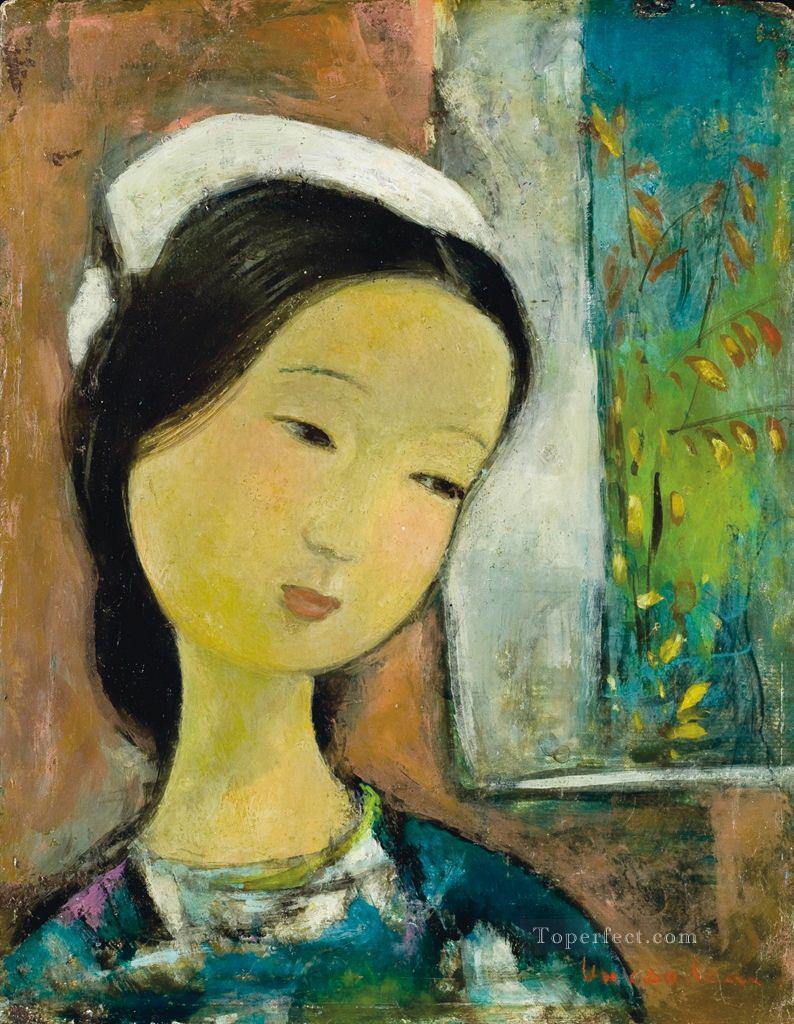 VCD Jeune femme Joven asiática Pintura al óleo